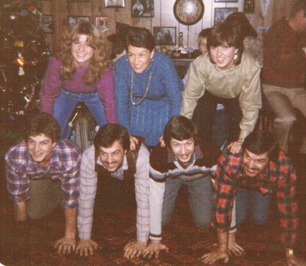 THE GUARINO  CHILDREN IN A HUMAN PYRAMID